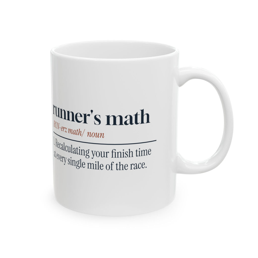 Funny Runner Coffee Mug Runner's Math Dictionary Definition