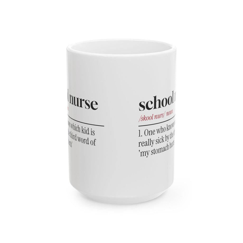 Funny School Nurse Coffee Mug Knows Whos Really Sick
