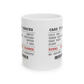 True Crime Coffee Mug Case File Snacks Case Closed