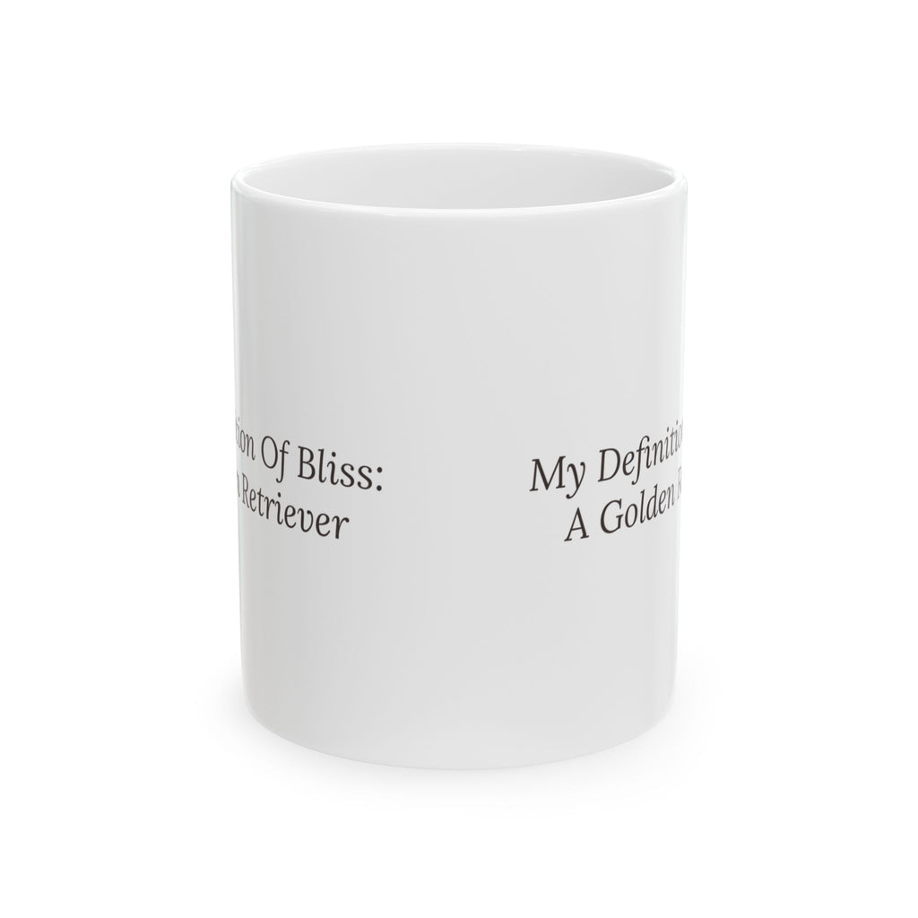 Golden Retriever Coffee Mug My Definition Of Bliss