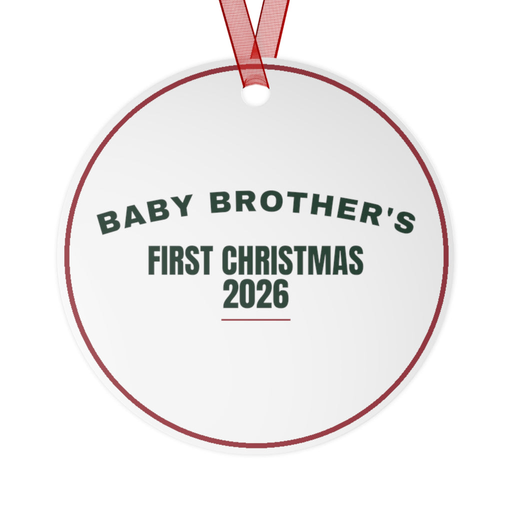 Christmas Ornament 2026 Baby Brother's First Christmas Keepsake