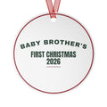 Christmas Ornament 2026 Baby Brother's First Christmas Keepsake