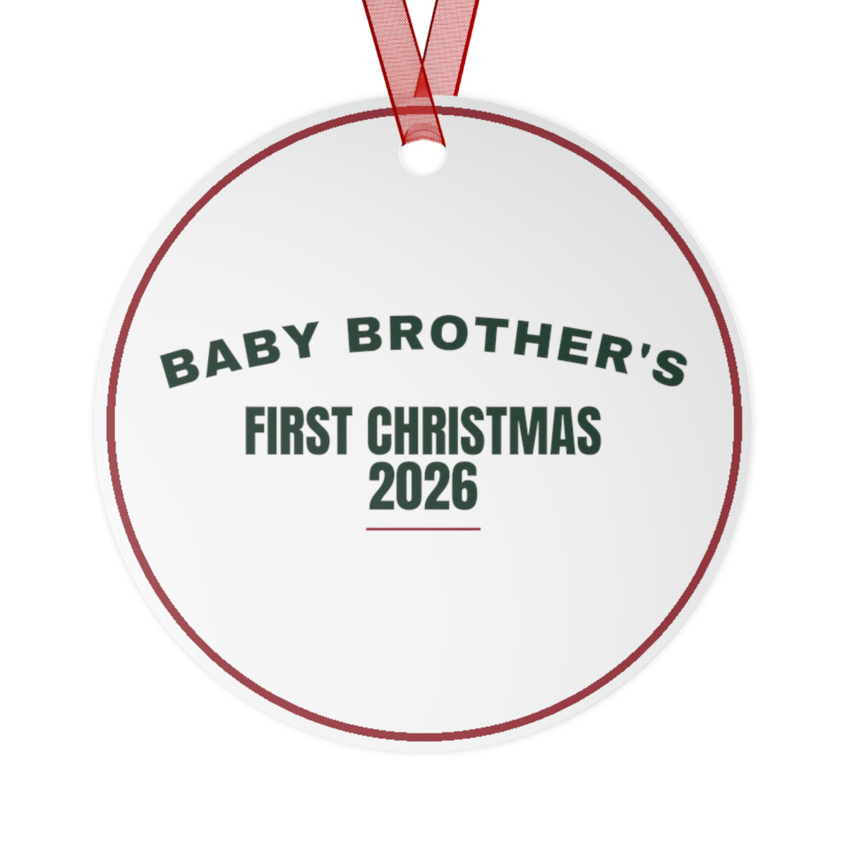 Christmas Ornament 2026 Baby Brother's First Christmas Keepsake
