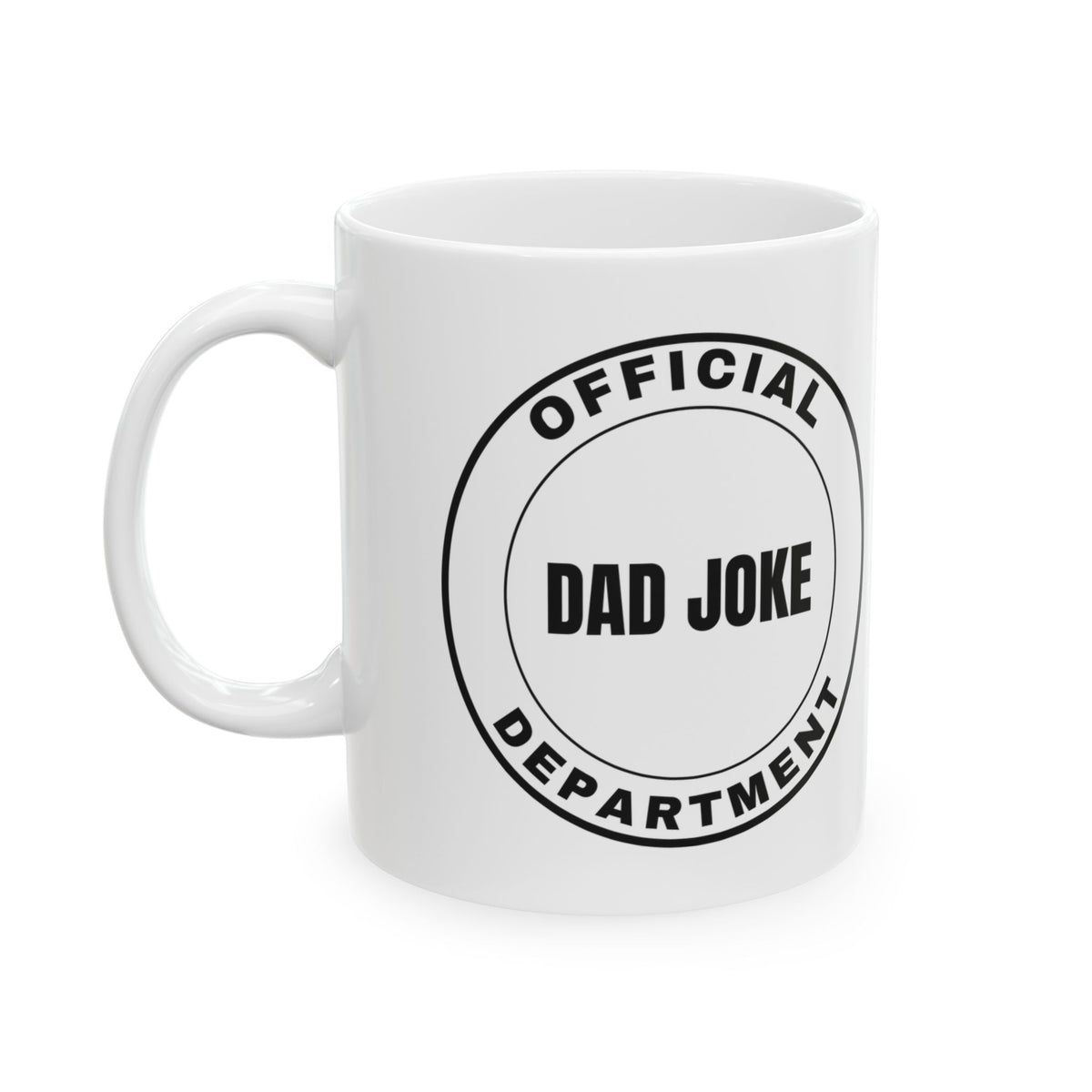 Official Dad Joke Department Coffee Mug, Funny Dad