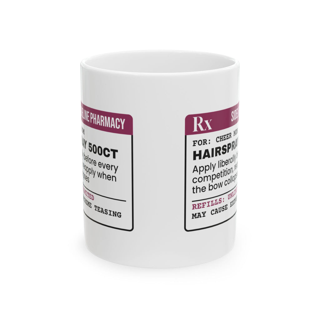 Cheer Mom Coffee Mug Apply Liberally Reapply Often