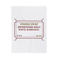 Funny Christmas Cookie Swap Throw Blanket Homemade Only We Can Tell