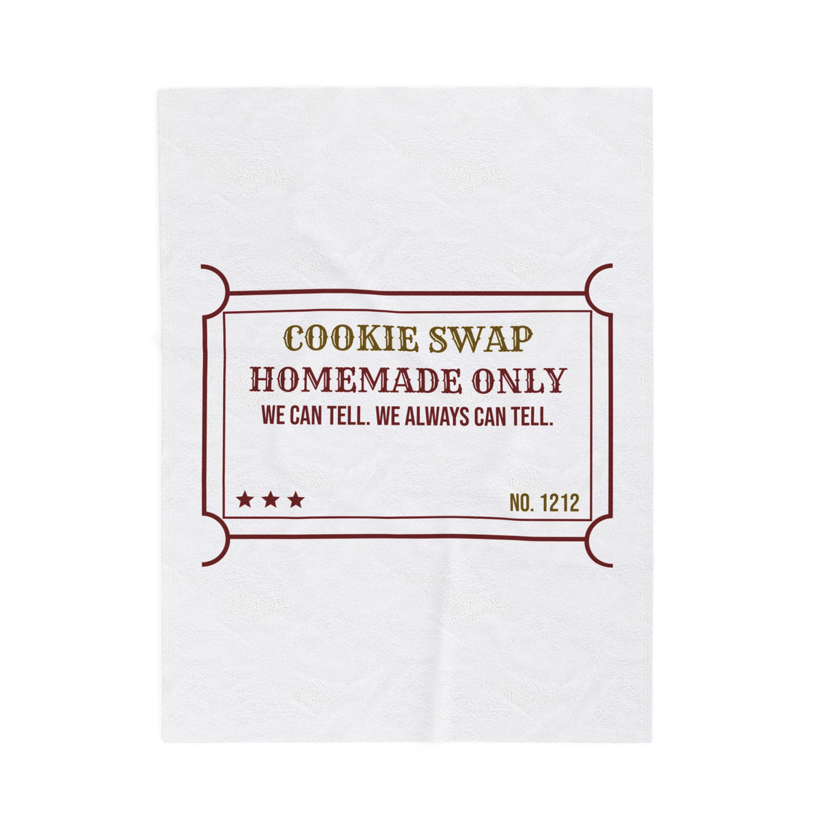 Funny Christmas Cookie Swap Throw Blanket Homemade Only We Can Tell