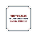 Funny Christmas Sticker Visiting Team In-Law Christmas For Spouses