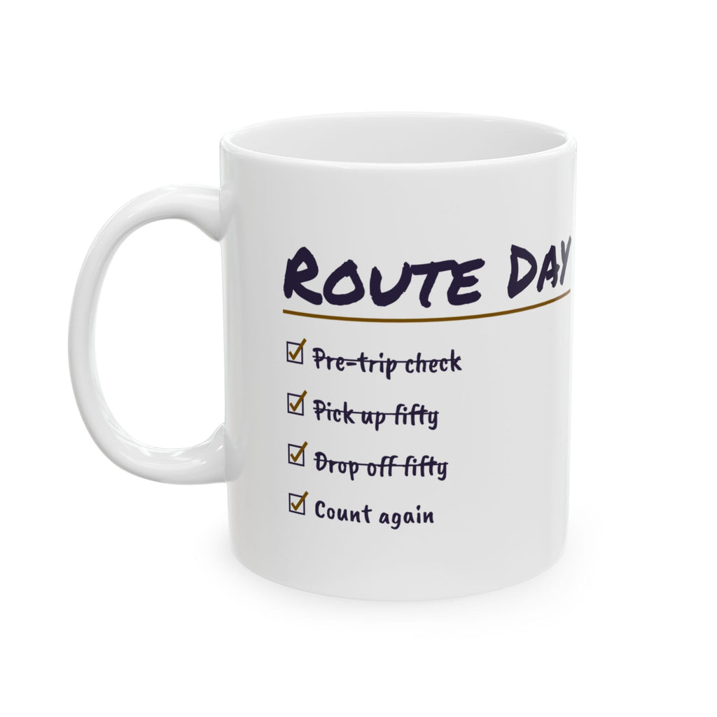 Funny School Bus Driver Mug Pick Up Fifty Drop Off Fifty