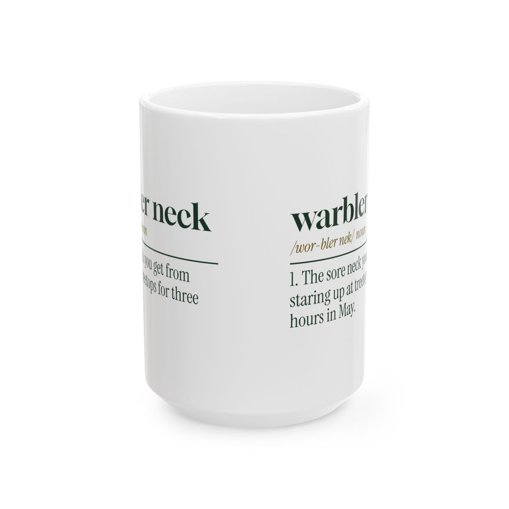 Funny Bird Watching Coffee Mug Warbler Neck Dictionary For Birders