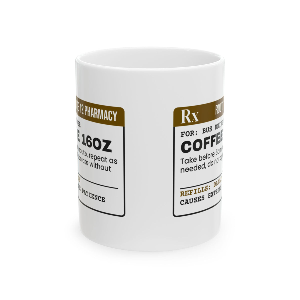 Funny Bus Driver Coffee Mug Coffee Prescription For Drivers