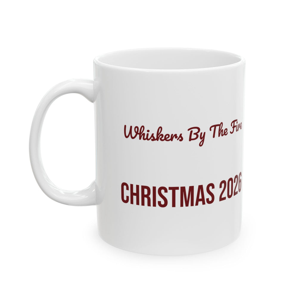 Christmas Coffee Mug Whiskers By The Fire Christmas 2026 For Cat Moms