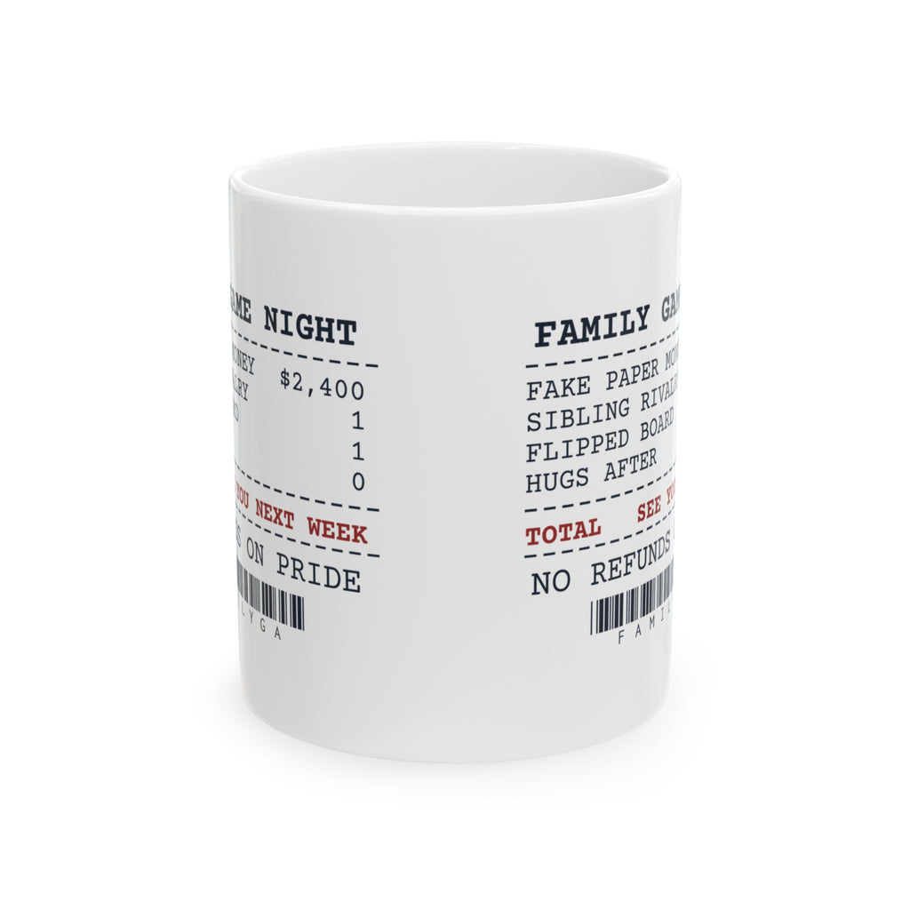 Family Game Night Coffee Mug No Refunds On Pride