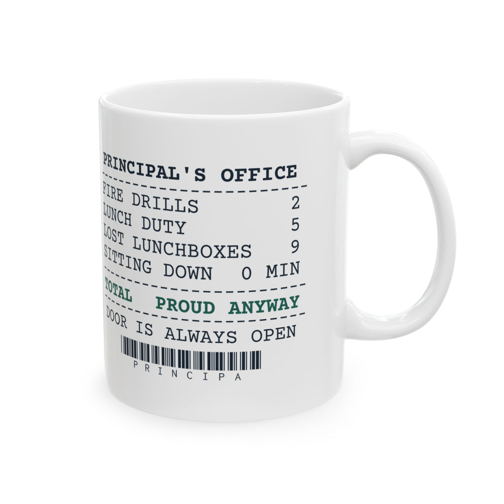 Funny Principal Coffee Mug Principal's Office Receipt