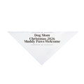 Dog Mom Christmas 2026 Dog Bandana Elegant Serif For Dog Lovers