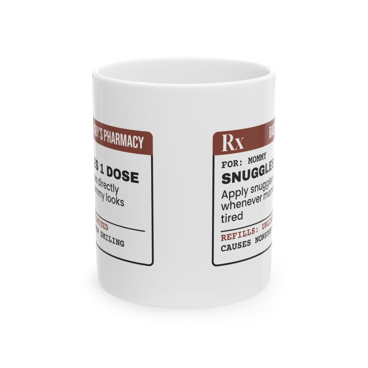 New Mom Coffee Mug Prescription For Mommy Dose Snuggles