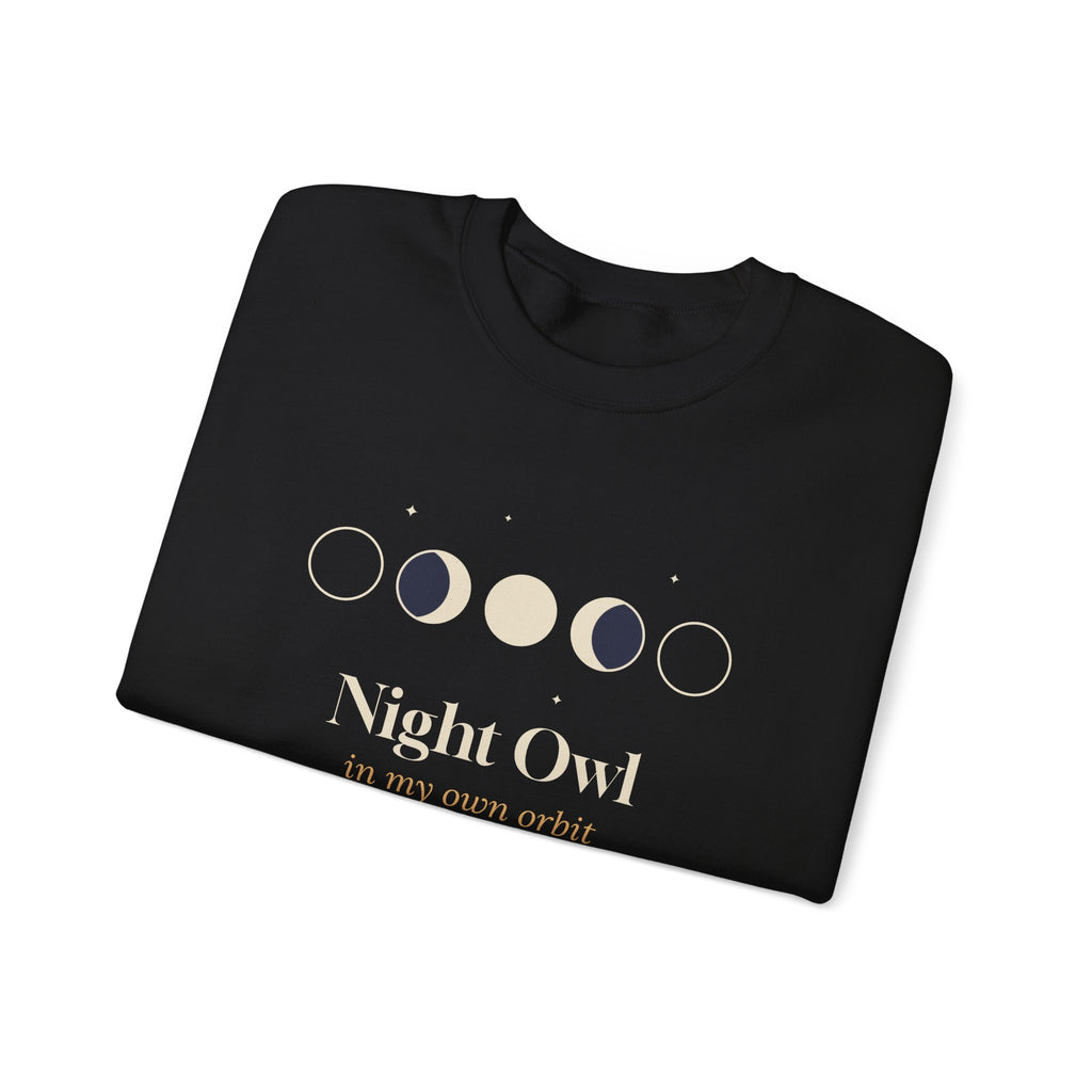 Night Owl Sweatshirt In My Own Orbit Moon Phases