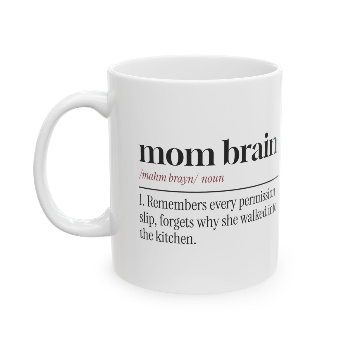 Funny Mom Brain Dictionary Coffee Mug For Wife