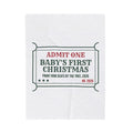 Babys First Christmas 2026 Throw Blanket Front Row By The Tree Ticket