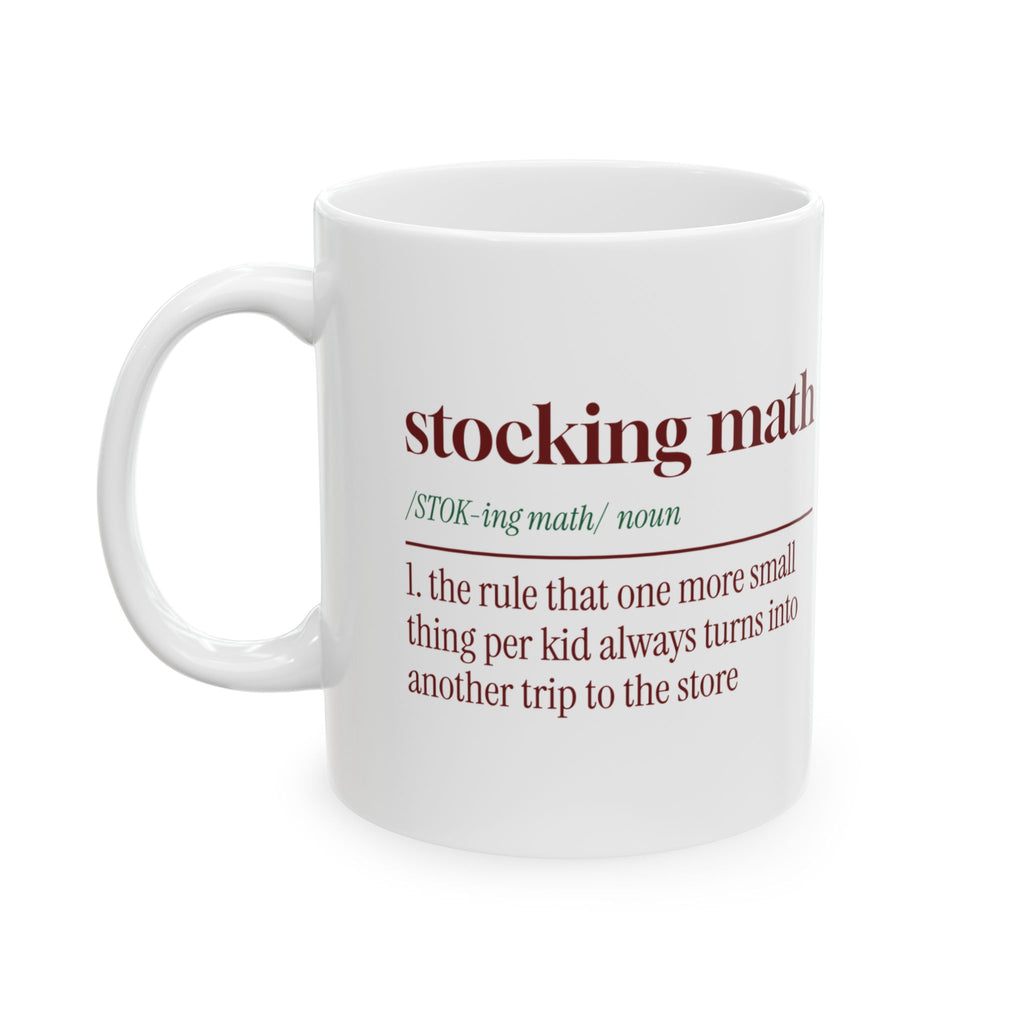 Funny Christmas Coffee Mug Stocking Math Dictionary Definition