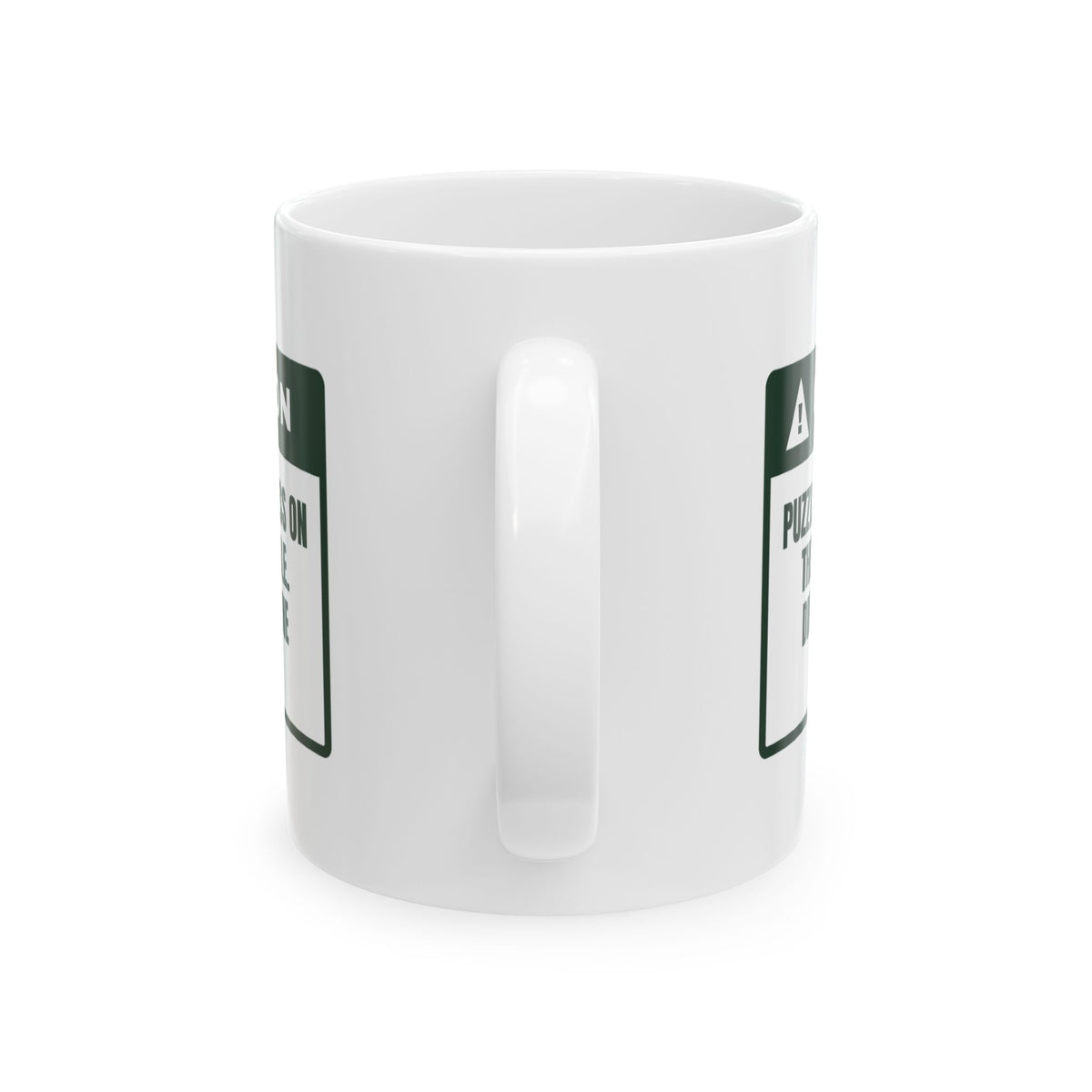 Funny Jigsaw Puzzle Coffee Mug Puzzle On The Table Dinner On The Couch