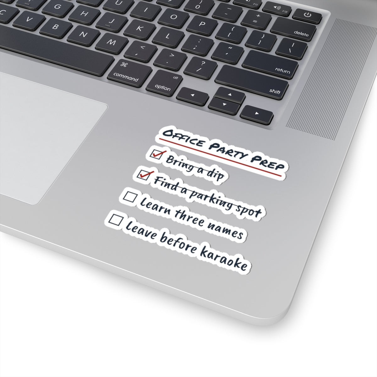 Funny Office Christmas Sticker Office Party Prep Checklist