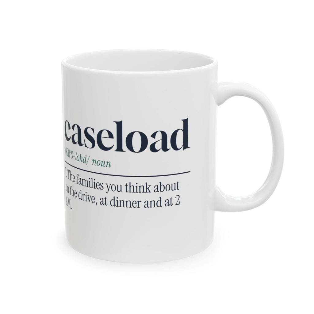 Social Worker Coffee Mug Caseload Dictionary Definition