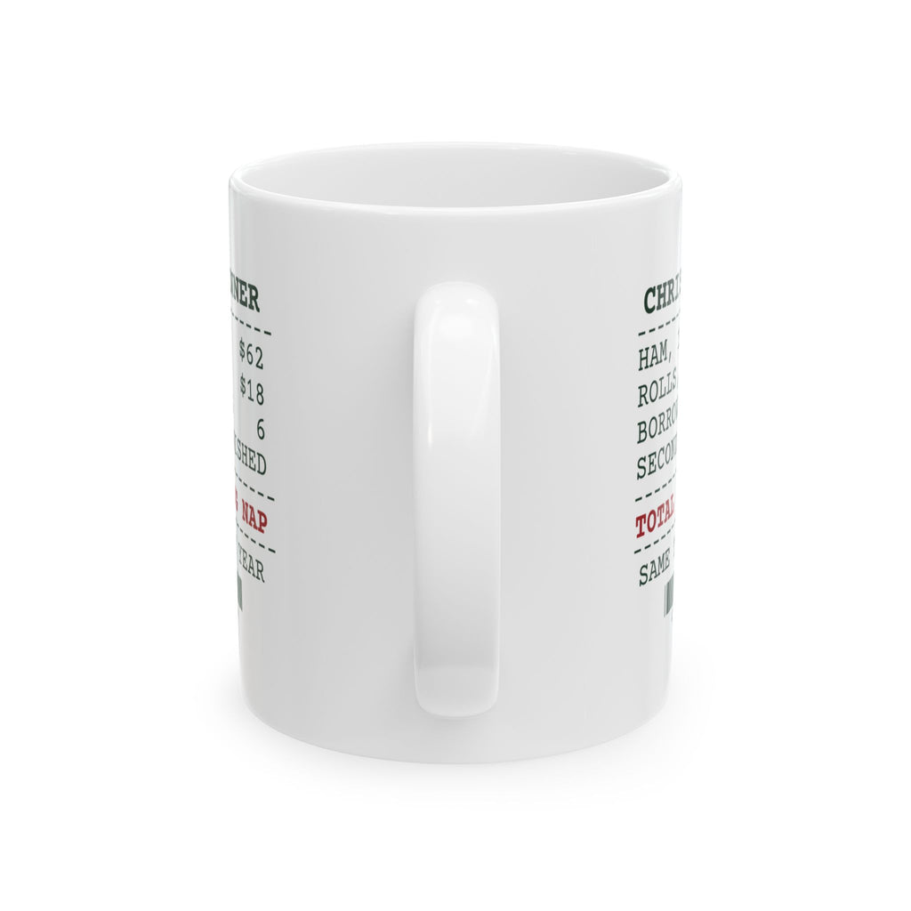 Funny Christmas Host Coffee Mug Christmas Dinner Receipt For Hosts