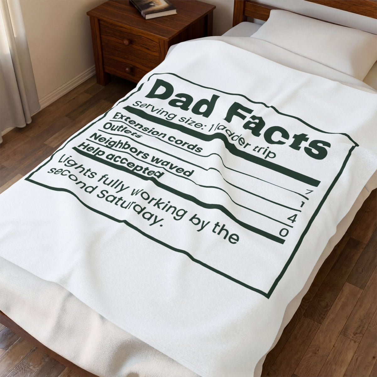 Funny Christmas Throw Blanket Dad Facts Extension Cords 7 For Dad