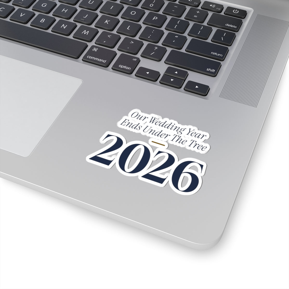 Christmas Sticker Our Wedding Year Ends Under The Tree 2026