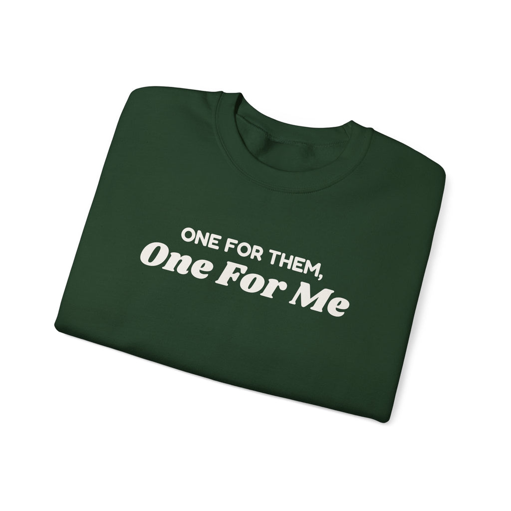 Funny Christmas Shopping Sweatshirt One For Them One For Me