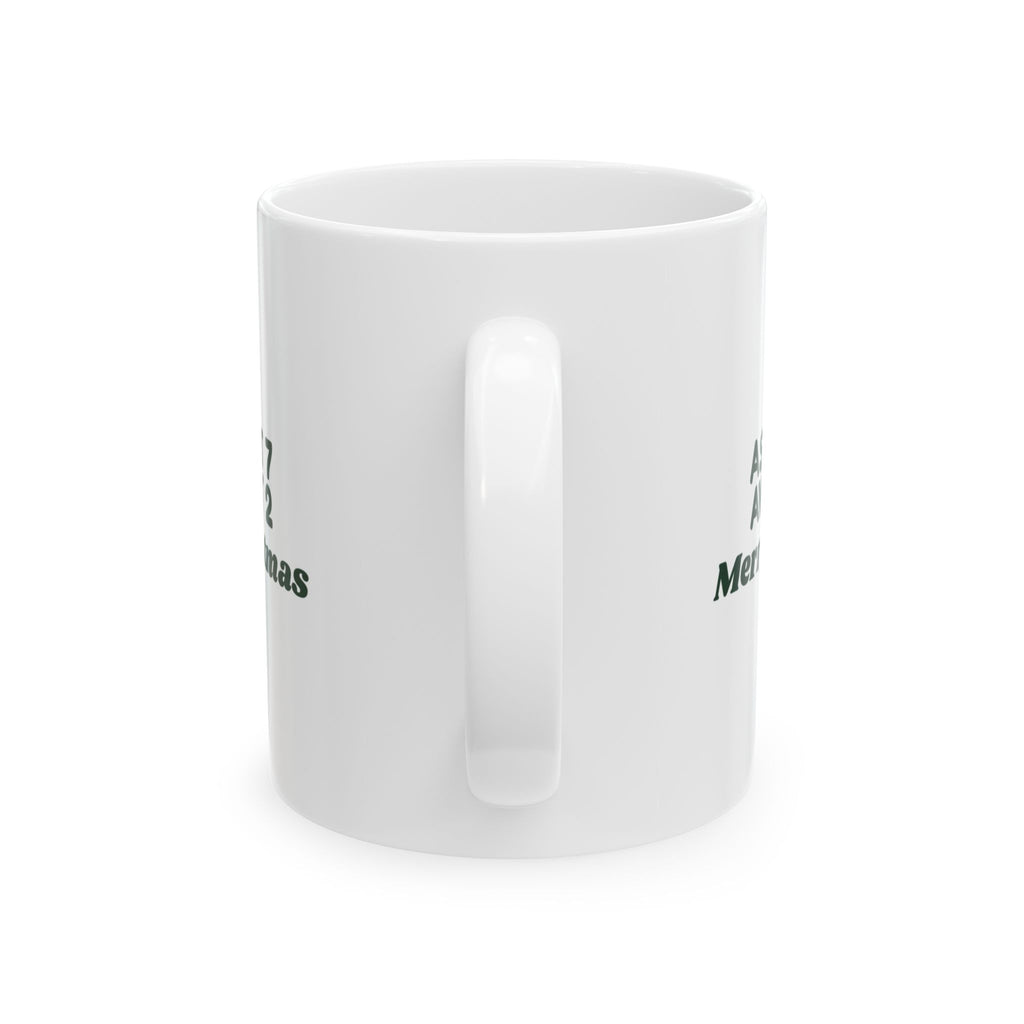 Funny Christmas Coffee Mug Asleep At 7 Awake At 2 For New Parents
