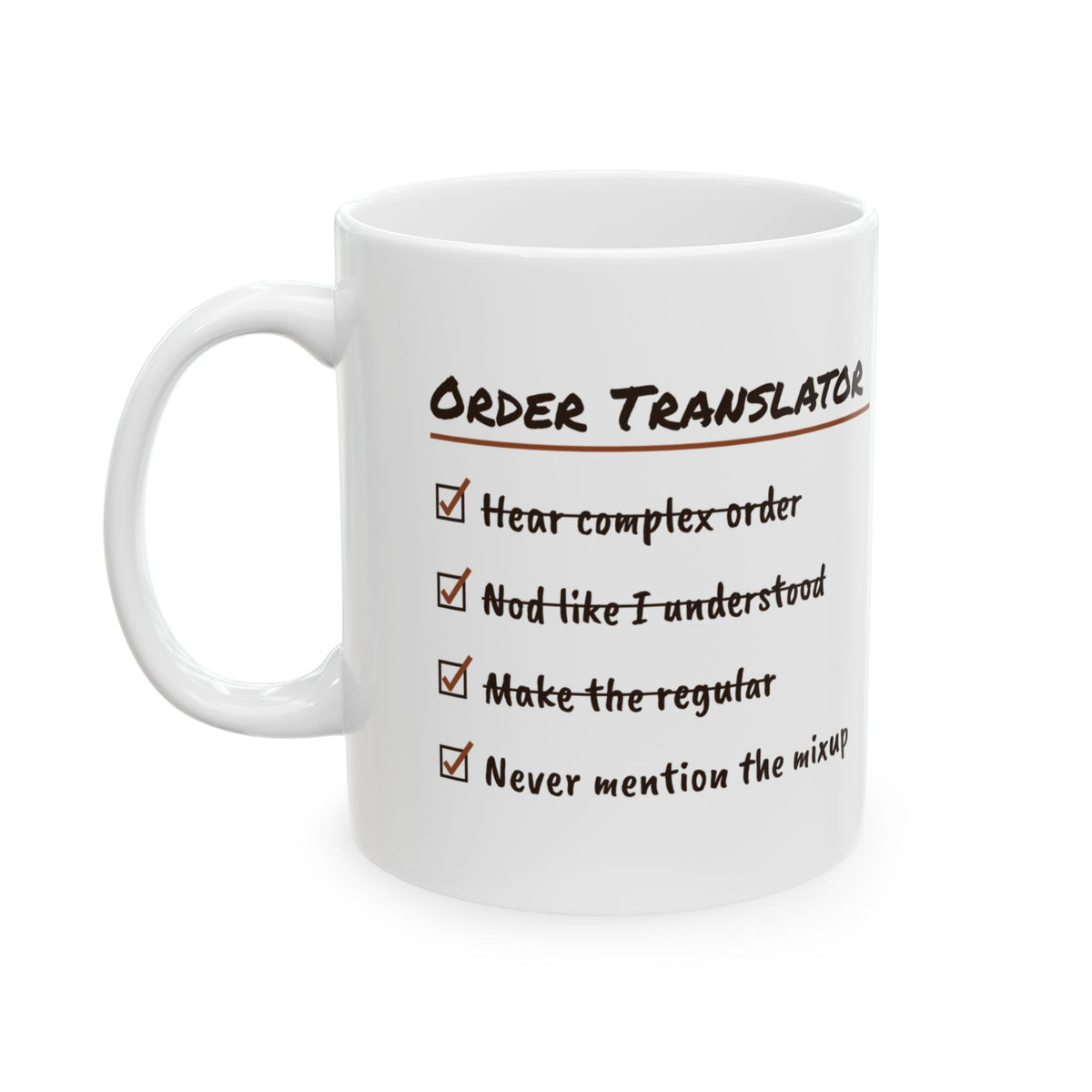 Coffee Mug Nod Like I Understood Barista Funny