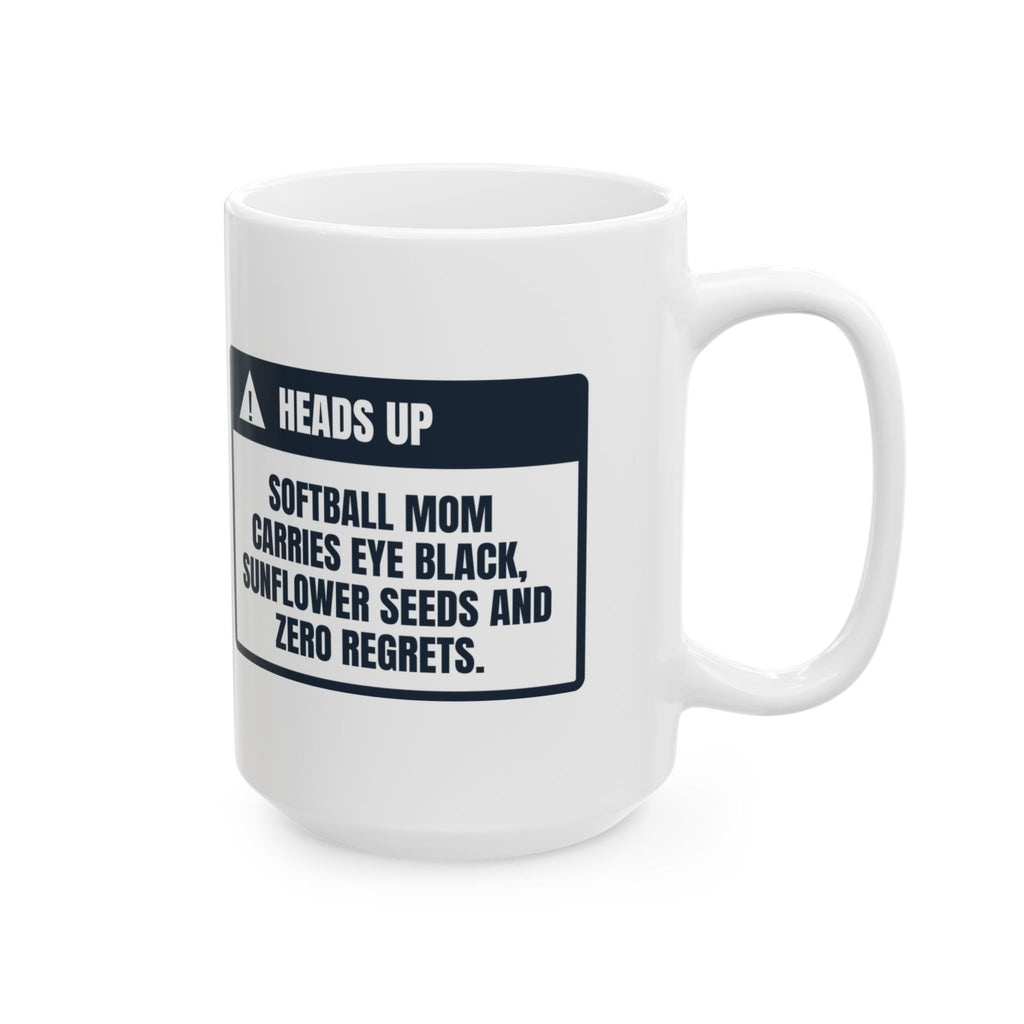 Funny Softball Mom Coffee Mug Eye Black In My Purse For Moms