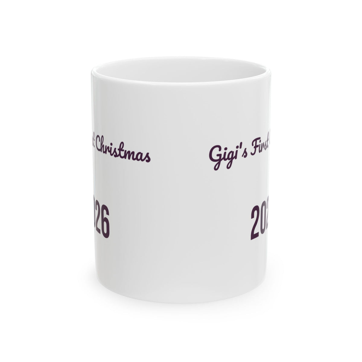 Gigi's First Christmas 2026 Coffee Mug For New Grandmother