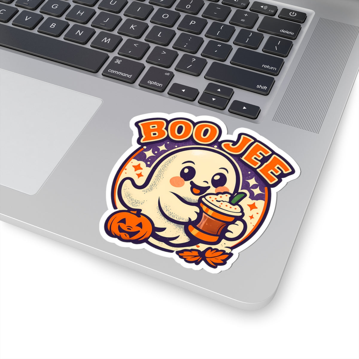 Boo Jee Funny Ghost Pumpkin Spice Sticker
