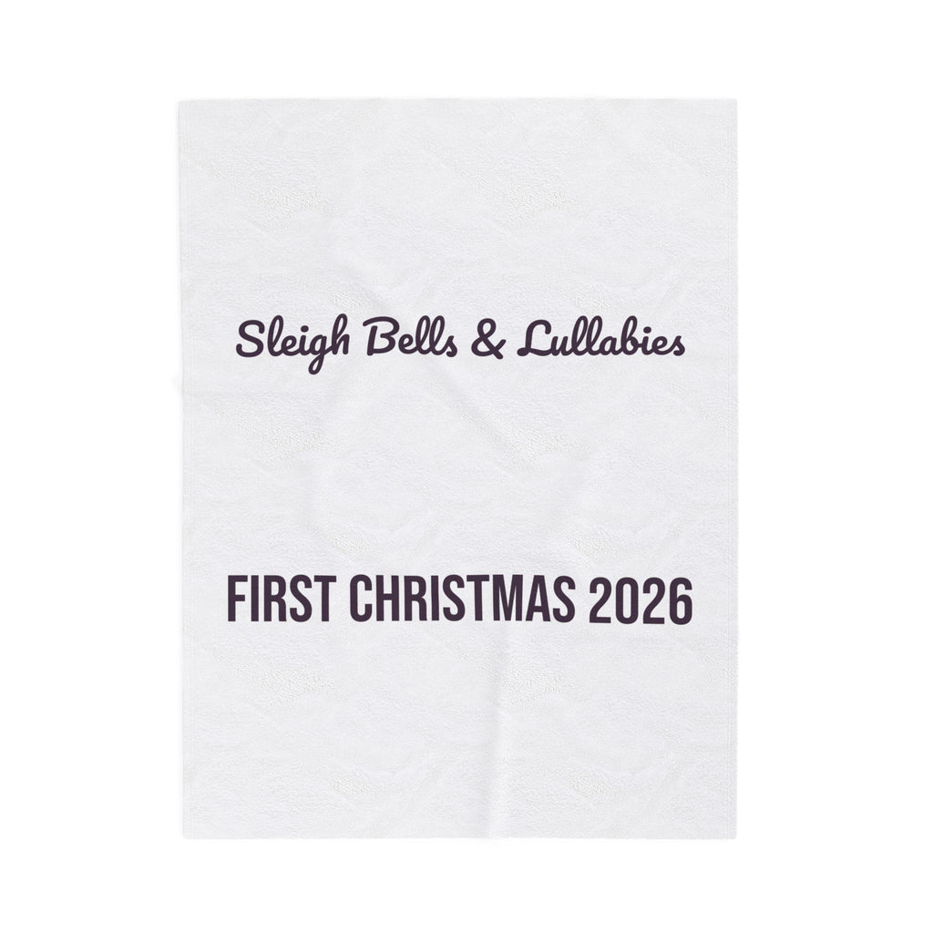 Babys First Christmas 2026 Throw Blanket Sleigh Bells And Lullabies