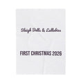 Babys First Christmas 2026 Throw Blanket Sleigh Bells And Lullabies