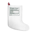 Funny Christmas Stocking Shopper Facts Label For Holiday Shoppers