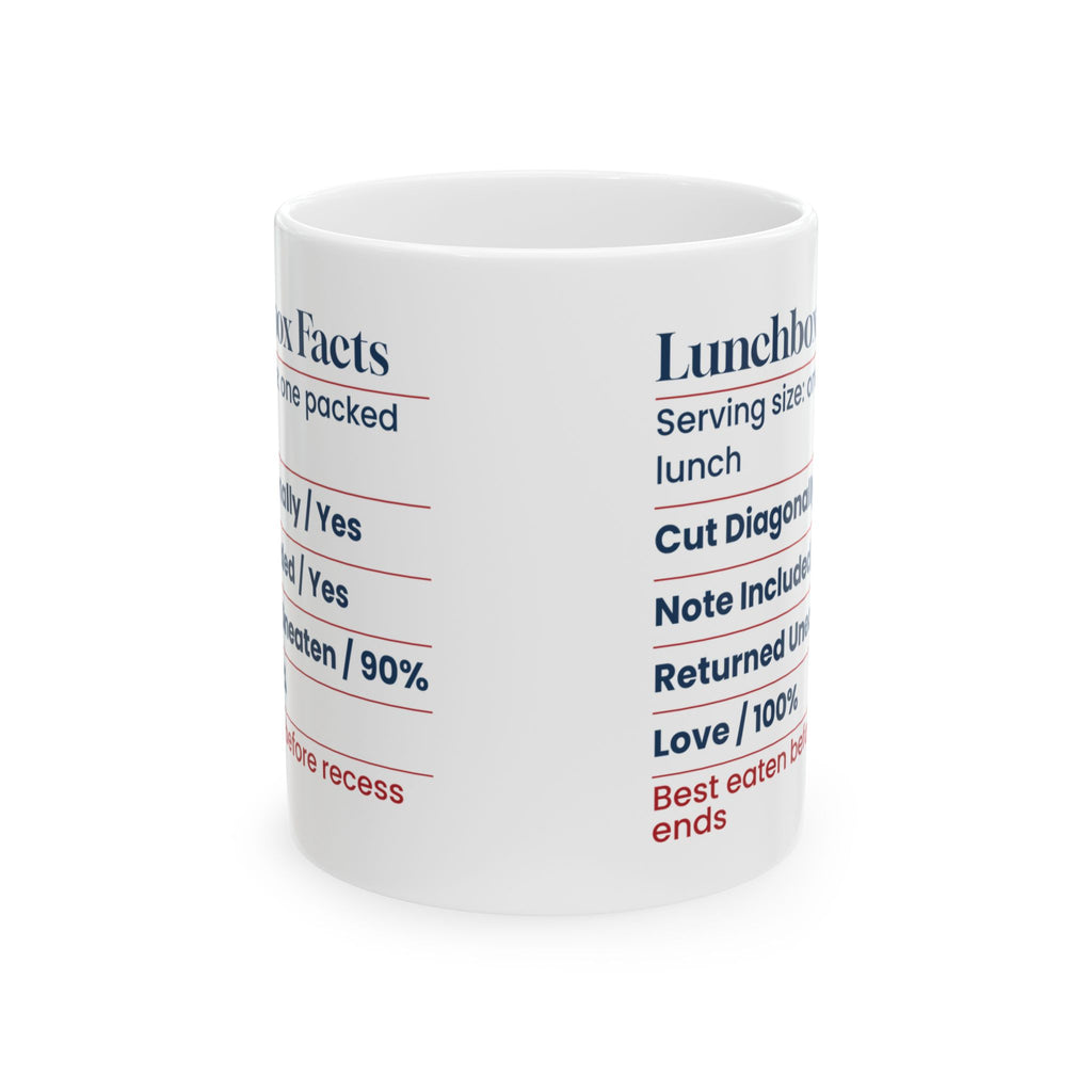 Lunchbox Facts 100% Love Funny Parent Mug