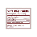 Funny Christmas Sticker Gift Bag Facts Years In Rotation 9