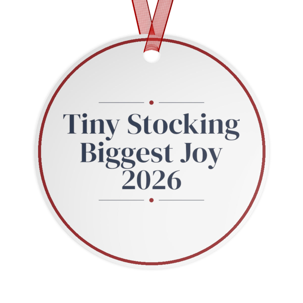 Baby's First Christmas Ornament Tiny Stocking Biggest Joy 2026