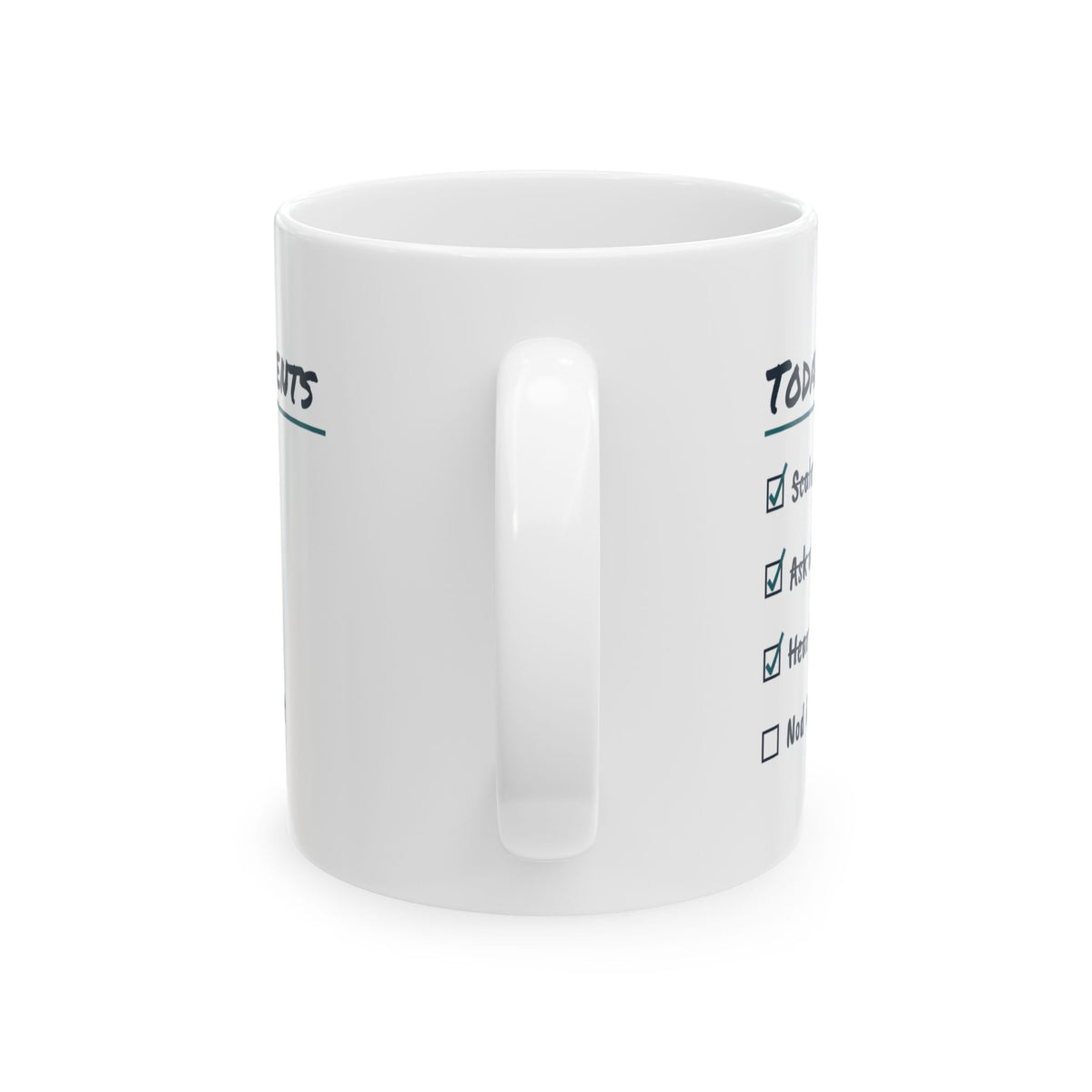 Funny Dental Hygienist Mug They Said They Floss Daily Checklist