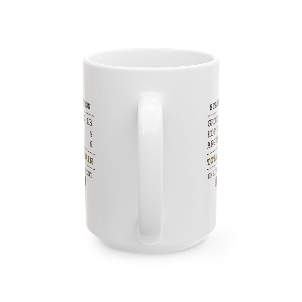 Funny Firefighter Coffee Mug Twelve Pounds Of Beef Chili Again Receipt