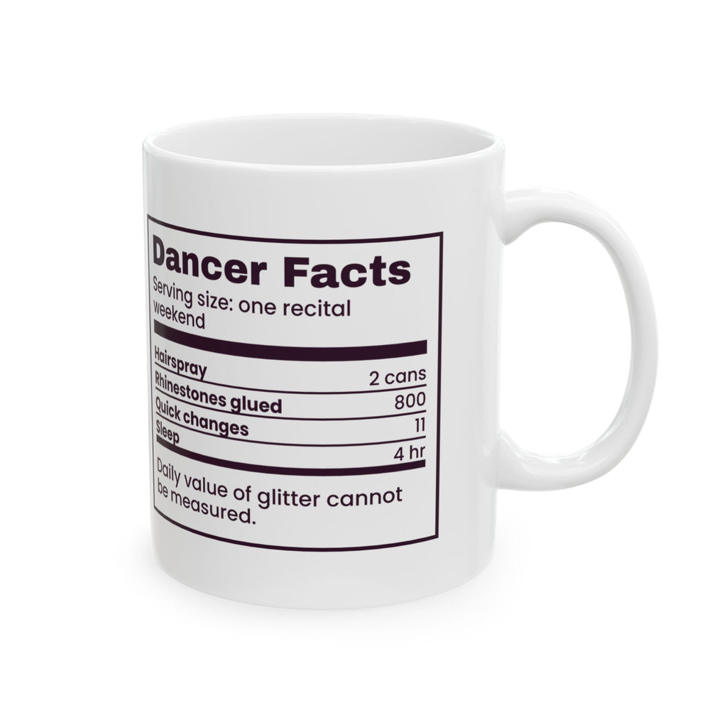 Funny Dance Coffee Mug Recital Weekend Nutrition Facts For Dancers