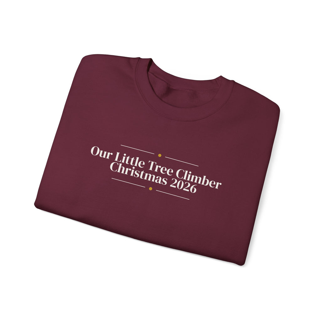 Christmas Cat Sweatshirt Our Little Tree Climber Christmas 2026