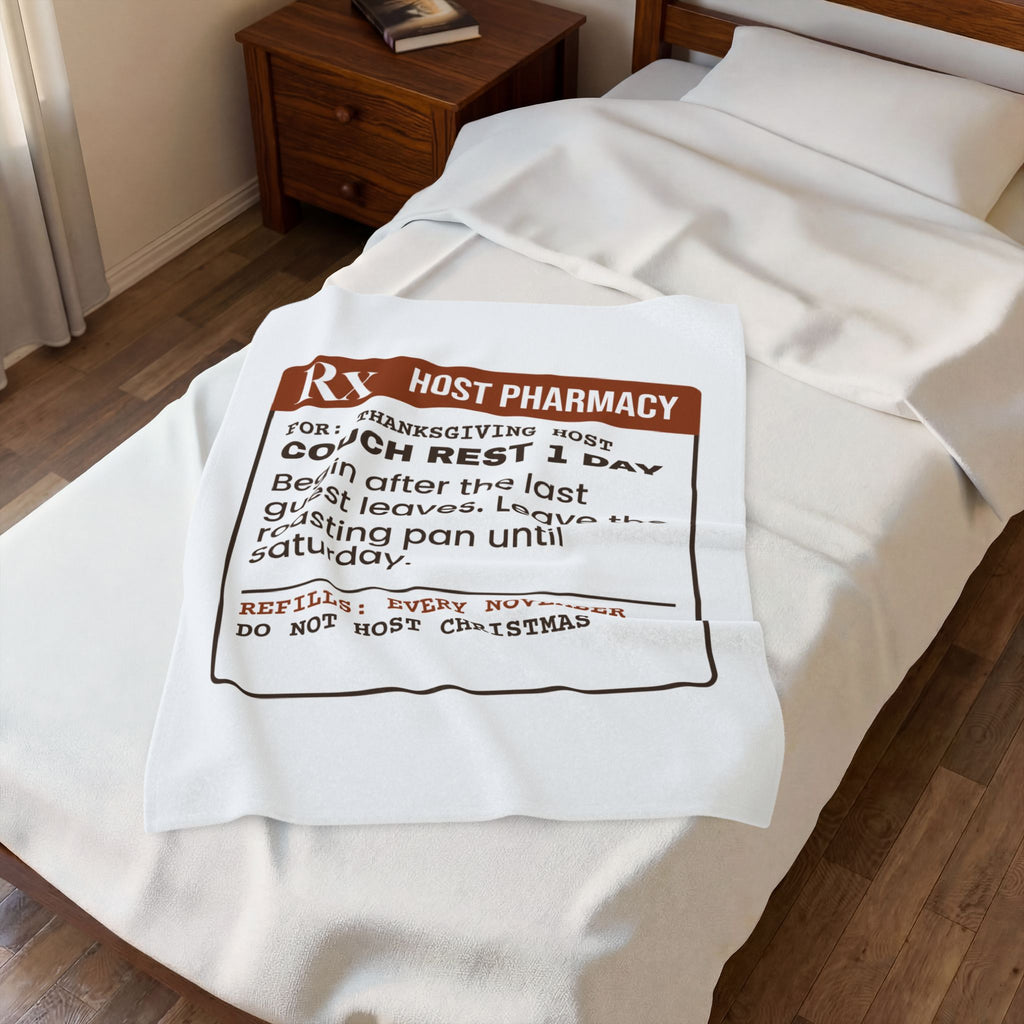Funny Thanksgiving Throw Blanket Couch Rest 1 Day Do Not Host Christmas