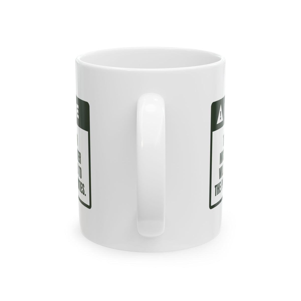 Funny Tea Coffee Mug No Microwaved Water Warning For Tea Snobs