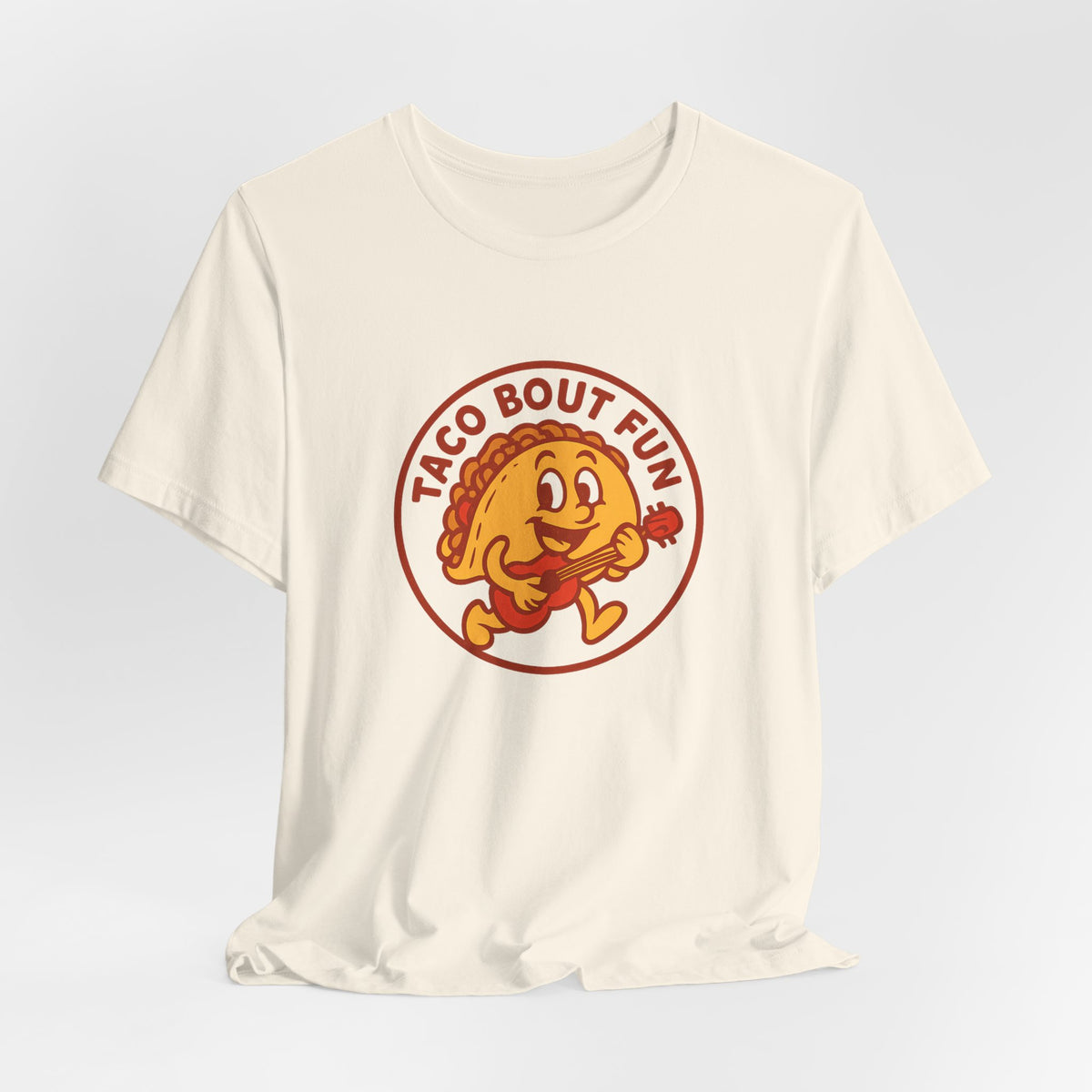 Taco Bout Fun Funny Retro Taco Pun Shirt