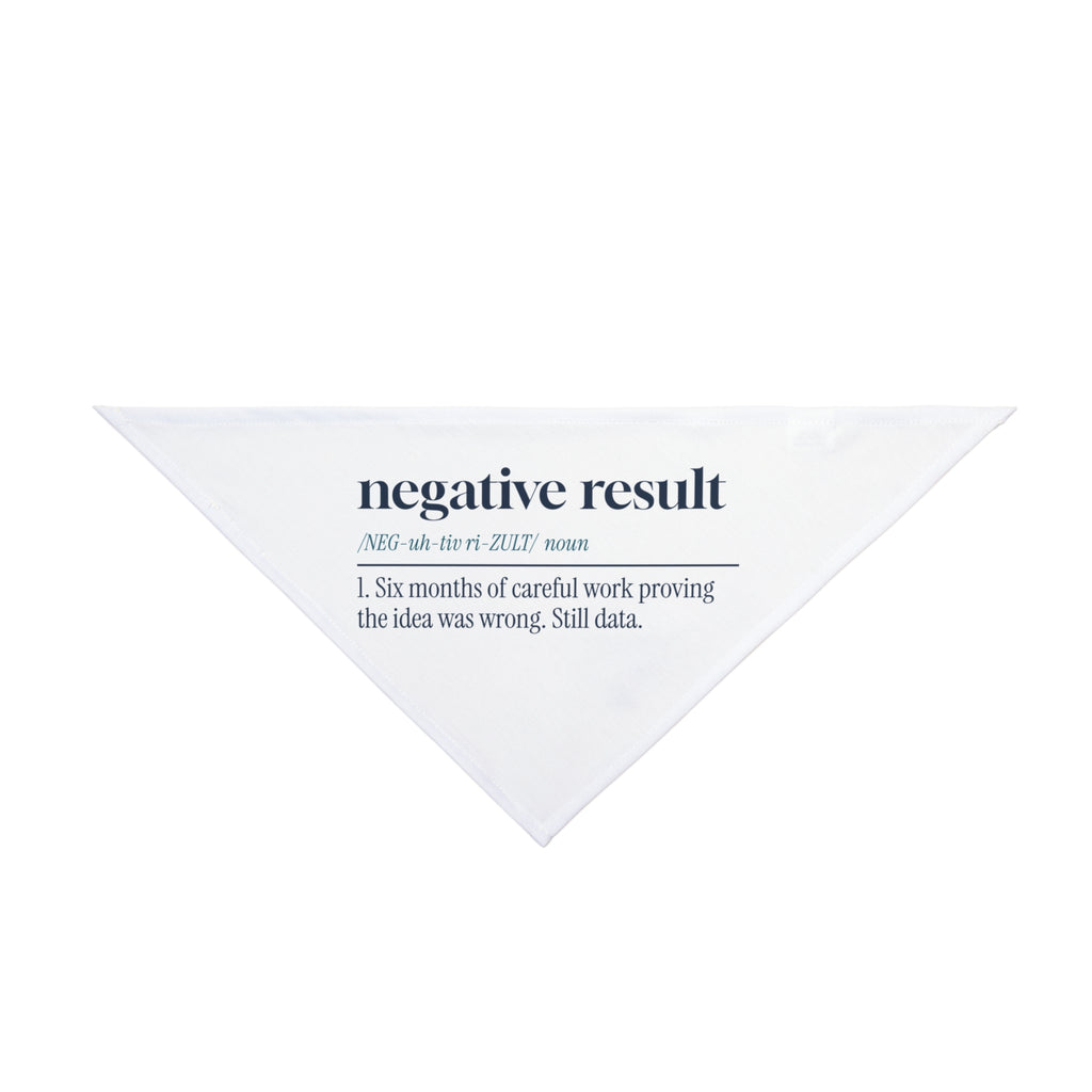 Funny Scientist Dog Bandana Negative Result Definition For Scientists